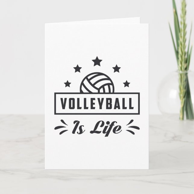 Volleyball ist ein Volleyball-Geschenk für den Str Karte (Vorderseite)