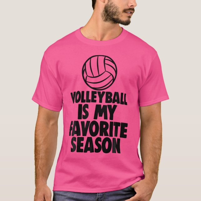 Volleyball ist mein Lieblings-Volleyballspieler T-Shirt (Vorderseite)