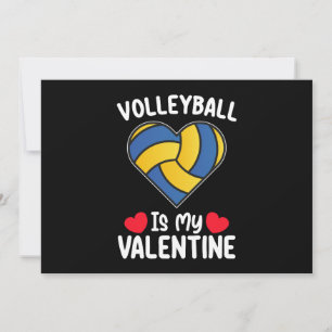 Volleyball ist mein Valentinstag Sport Einladung