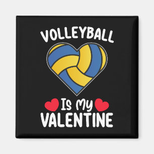 Volleyball ist mein Valentinstag Sport Magnet