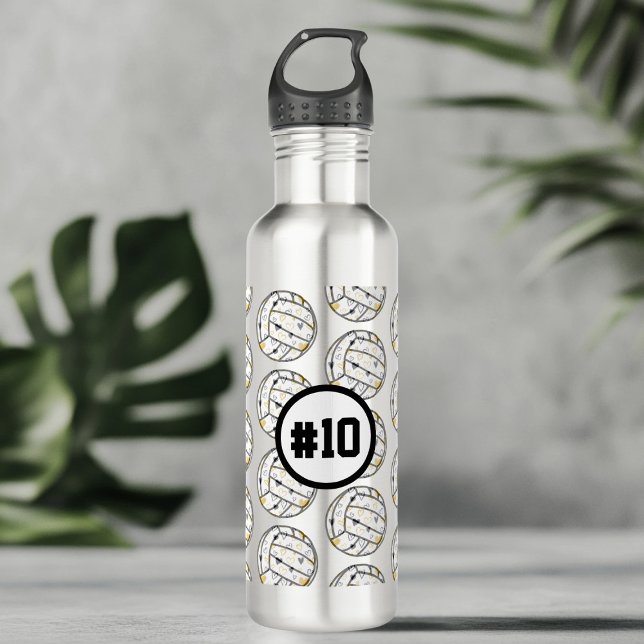 Volleyball-Jersey-Nummer Edelstahlflasche (Von Creator hochgeladen)