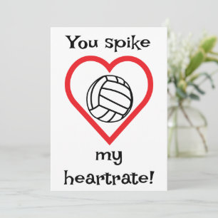 Volleyball Kinder Klassenzimmer Valentine Ferienka Feiertagskarte