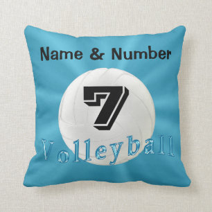 Volleyball-Kissen mit NAMEN, ZAHL und MONOGRAMM Kissen