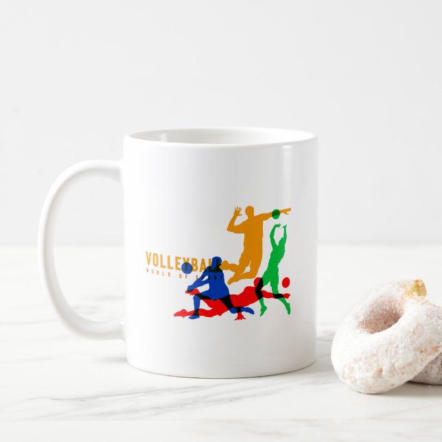 Volleyball | Klassische Tasse #11 (Mit Donut)