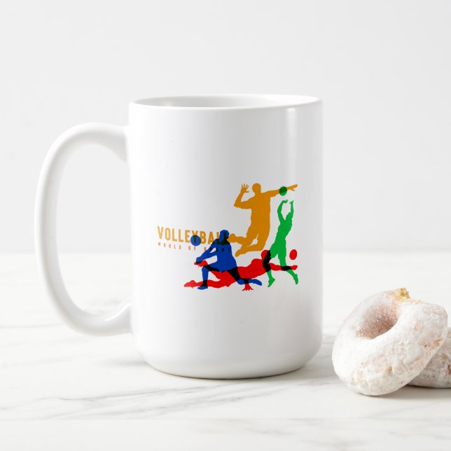 Volleyball | Klassische Tasse #15 (Mit Donut)