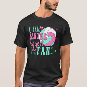 Volleyball Kleine Schwester größter Fan Volleyball T-Shirt