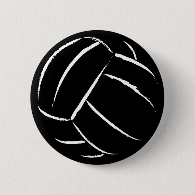 Volleyball-Knopf - besonders angefertigt Button (Vorderseite)