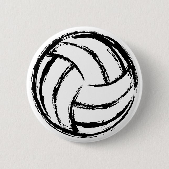 Volleyball-Knopf Button (Vorderseite)