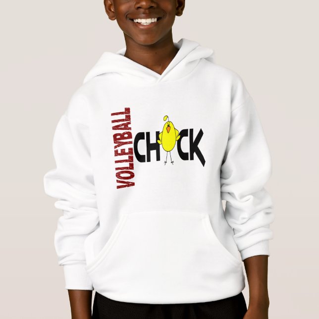 Volleyball-Küken 1 Hoodie (Vorderseite)