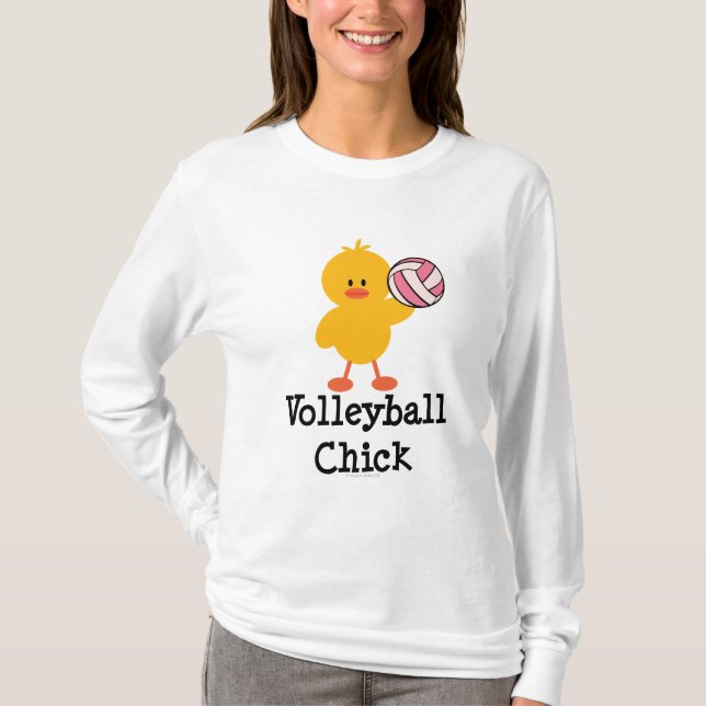 Volleyball-KükenHoodie T-Shirt (Vorderseite)