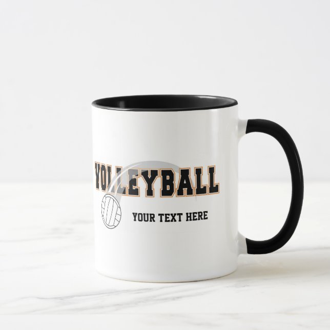 Volleyball (kundengerecht) tasse (Rechts)