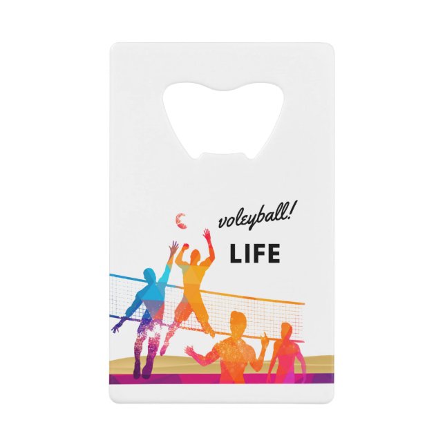Volleyball Laife Geldbeutel Flaschenöffner (Vorderseite)