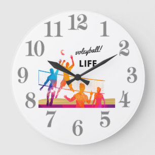 Volleyball Laife Große Wanduhr