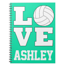 Volleyball-Liebe für Volleyball-Spieler und -Fans Notizblock
