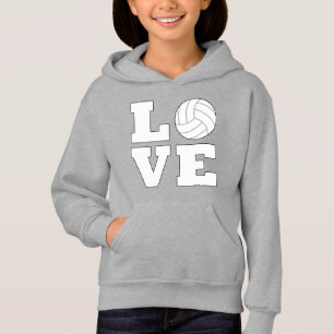 Volleyball Liebe Girl's Sweathshirt Hoodie