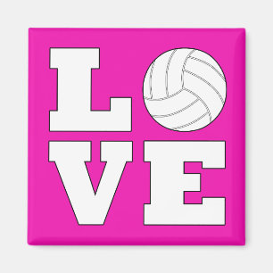Volleyball-LIEBE Kühlschrankmagnet Magnet