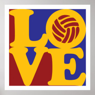 Volleyball-Liebe Poster