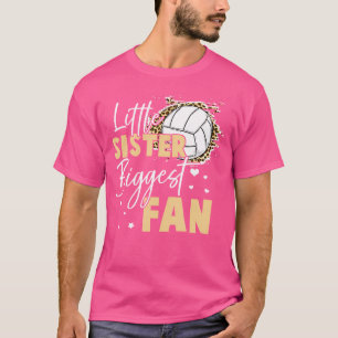 Volleyball Little Sister Größter Fan Volleyball Si T-Shirt