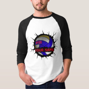 Volleyball-Logo, Volleyball-Individuelle Name T-Shirt