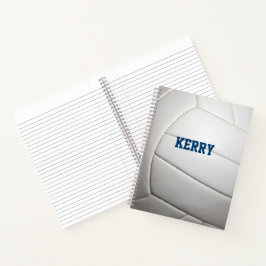 Volleyball Look Personalisiert Spiral Notebook Notizbuch