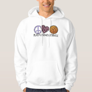 Volleyball Lover fun - Peace Liebe Volleyball Hoodie