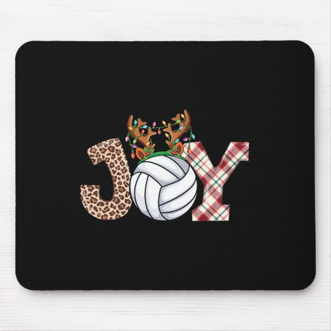 Volleyball Lovers Boys Girls Kinder Weihnachten V Mousepad (Vorne)