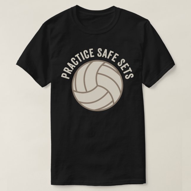 Volleyball macht sichere Sets T-Shirt (Design vorne)