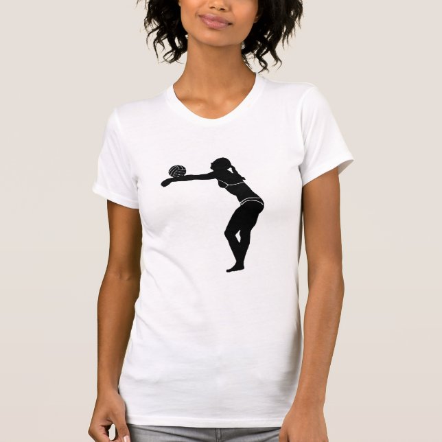 Volleyball-Mädchen II T-Shirt (Vorderseite)