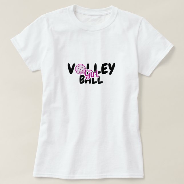 Volleyball Mädchen T-Shirt (Design vorne)
