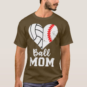 Volleyball Mama Baseball Volleyball Mütter Tagessp T-Shirt