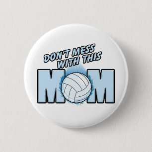 Volleyball-Mama Button