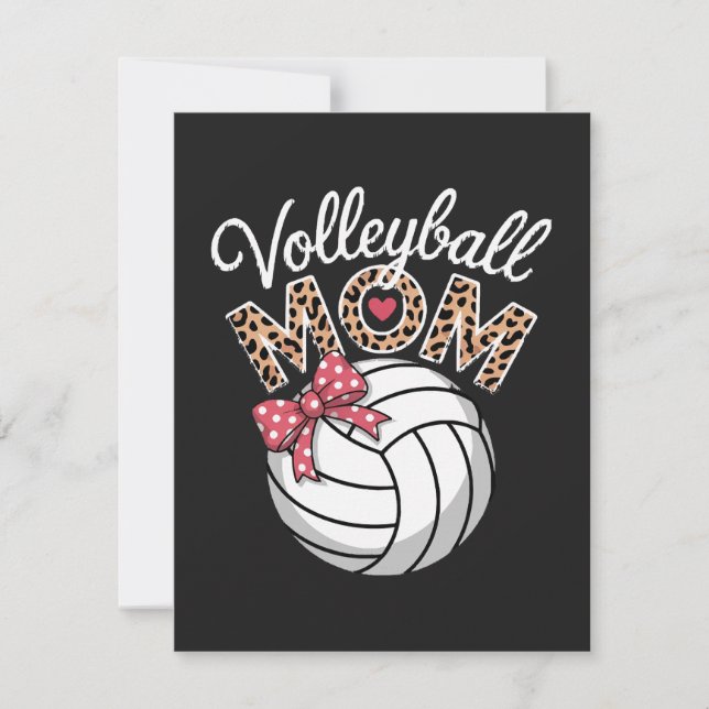 Volleyball-Mama Feiertagskarte (Vorderseite)