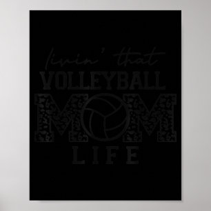 Volleyball Mama Frauen leben in dieser Volleyball- Poster
