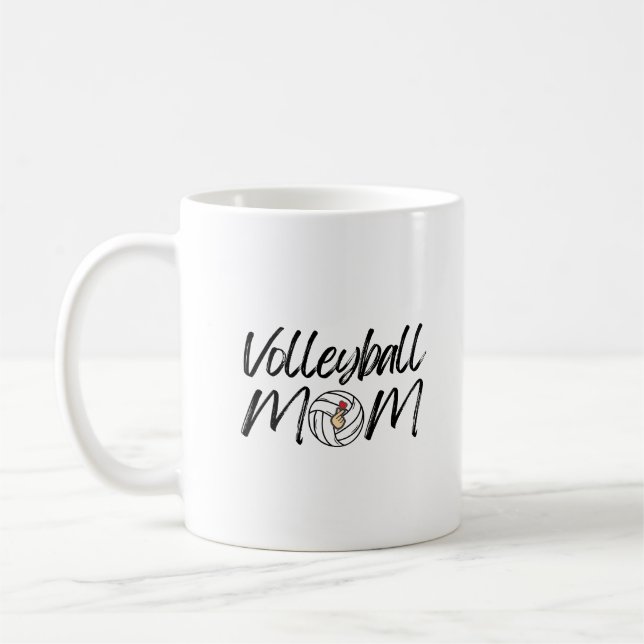 Volleyball Mama Game Day Volleyball Lover Kaffeetasse (Links)