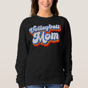 Volleyball Mama Leopard Ball Mama Muttertag 5 Sweatshirt