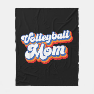 Volleyball Mama Leopard Fun Ball Mama Muttertag 0 Fleecedecke