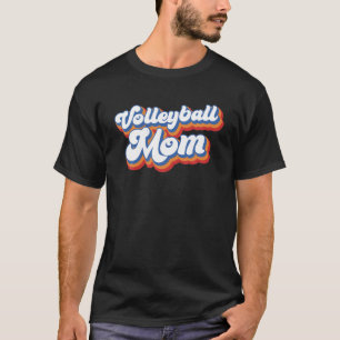 Volleyball Mama Leopard Funny Ball Mama Muttertag T-Shirt