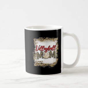 Volleyball Mama Leopard Spaß Sport Ball Mama Mutte Kaffeetasse