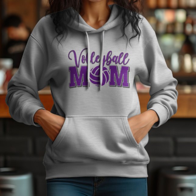 Volleyball-Mama Lila Hoodie (Von Creator hochgeladen)