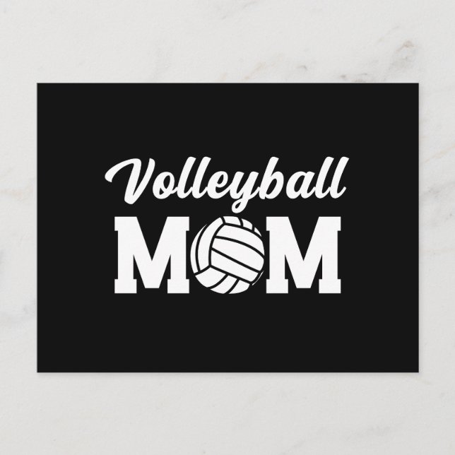 Volleyball-Mama Niedliche Mama Feiertagspostkarte (Vorderseite)