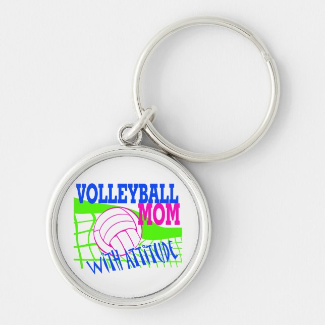 Volleyball-Mama Schlüsselanhänger (Vorne)