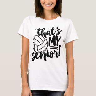 Volleyball Mama Senior Player Jersey Nummer & Name T-Shirt