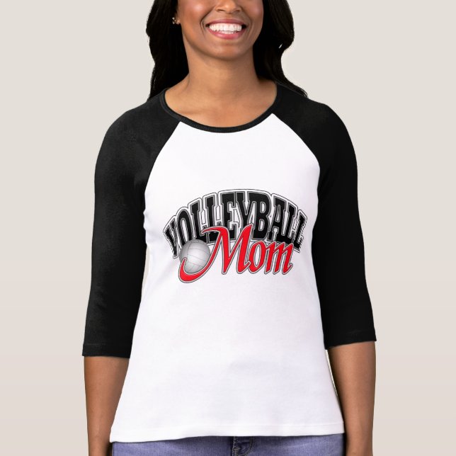Volleyball-Mama Shirt (Vorderseite)