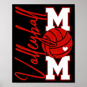 Volleyball-Mama Spieltag Mama Srts Volleyball Fami Poster