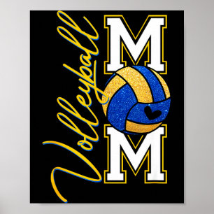 Volleyball-Mama Srts Liebhaber Gameday Muttertag M Poster