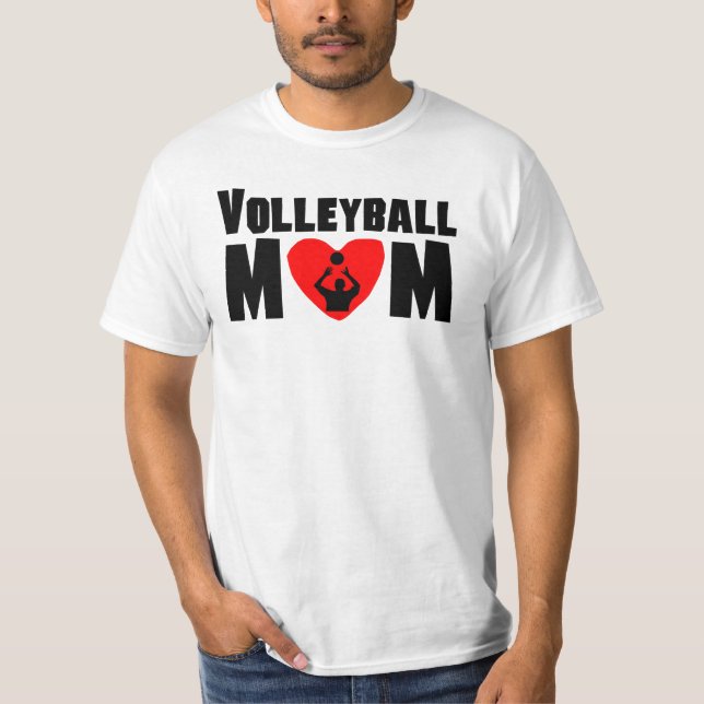 Volleyball-Mama T-Shirt (Vorderseite)