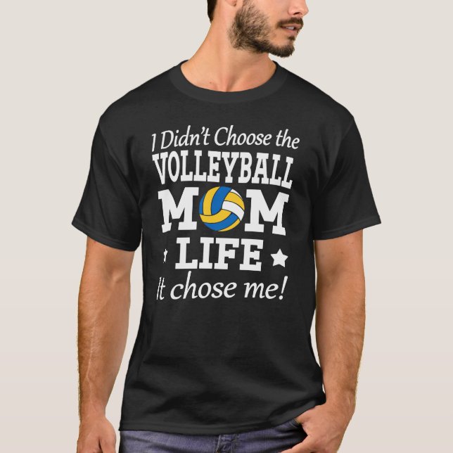 Volleyball-Mama T-Shirt (Vorderseite)