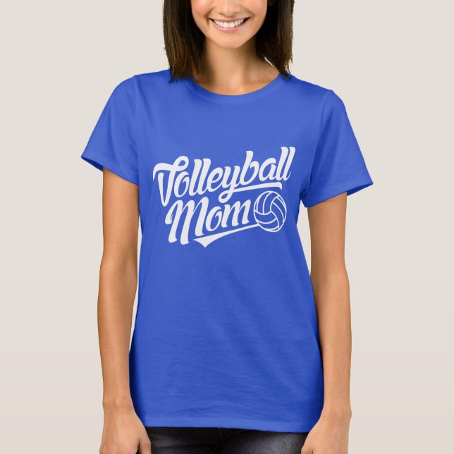 Volleyball-Mama T-Shirt (Vorderseite)