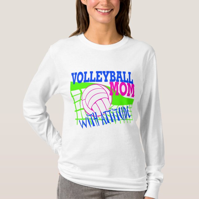 Volleyball-Mama T-Shirt (Vorderseite)