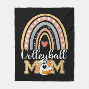 Volleyball Mama T-Shirt Leopard Muttertag Fleecedecke